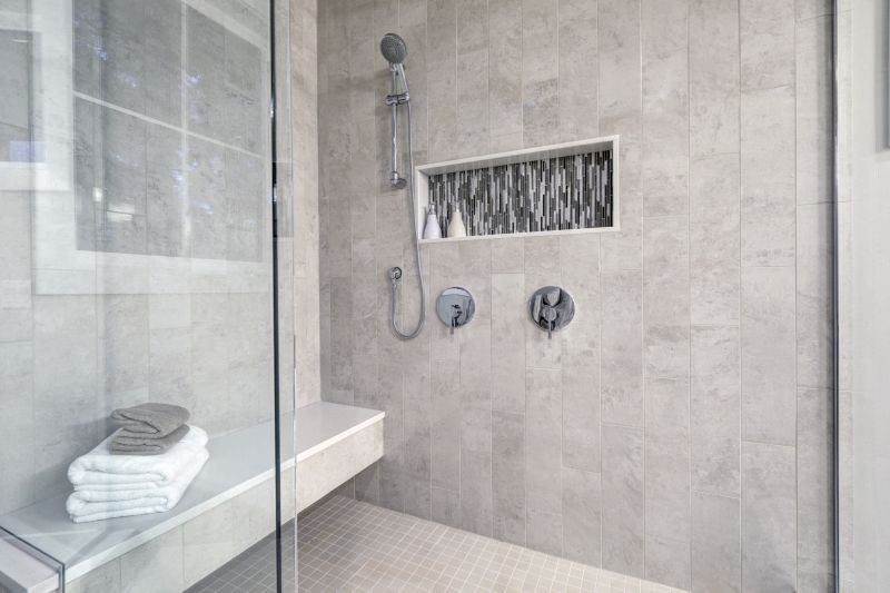 Recessed Storage in a Modern Shower
