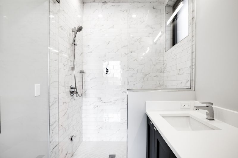 Beautiful Shower with Modern Tiles